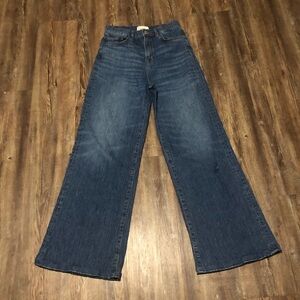 Triarchy Wide Leg Baggy Jeans Women's 27 Organic Cotton High Rise Denim Anthropo